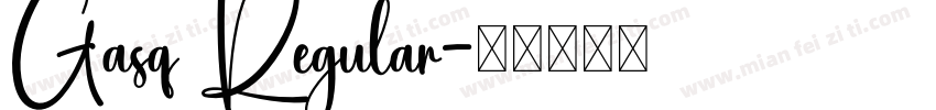 Gasq Regular字体转换